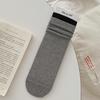Calcetines Largos de Algodón Puro sin Costuras para Mujer, Estilo Retro Holgado con Doble Volante Empalmado, para Otoño e Invierno, Venta al por Mayor
