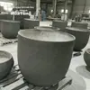Conjunto de vasos de cimento com combinação alta e baixa, vaso de concreto texturizado moderno, feito sob medida para paisagismo de pátio de hotel