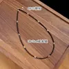 Collar de Espinela Negra Natural de Moda Lujo Ligero para Mujer Cadena de Clavícula Simple Elegante de Alta Calidad Cadena para Suéter Nueva 2026