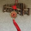 Pingente de Carro Moeda de Cobre Flor de Ameixa Feng Shui Decoração de Casa Feng Shui Cordão de Moedas de Cobre Dez Imperadores Artesanal Pingente de Instrumento Musical