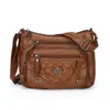 Bordado Acolchoado de Diamante Fio Bolsa Feminina para Mãe Nova Casual Múltiplos Compartimentos Grande Capacidade Ombro Único Transversal Mochila Retro Fashion