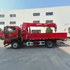 Caminhão-guindaste Multifuncional de 7 Toneladas Guindaste Hidráulico de Rotação Dupla Carroceria de Caminhão Reforçada Levantamento de Material no Local Caminhão-guindaste Integrado