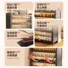 Gabinete de almacenamiento multicapa, zapatero metálico a prueba de polvo y humedad, zapatero de entrada multicapa de gran capacidad, zapatero para el hogar