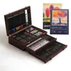 Venta Caliente Set de Pinceles para Pintura Artística Infantil, Crayones, Pintura al Óleo, Set de Pinceles para Niños Pequeños, Caja de Regalo de Lápices de Colores de Madera de Doble Capa