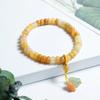 Pulseira de jade contas de abóbora cabaça pulseira de cristal feminina rede vermelha conjunto de joias de jade presente para live atacado