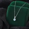Colar novo em prata pura 999 com corte rosa para mulheres, pingente elegante com diamantes coloridos deslumbrantes, acessório de luxo leve, corrente de clavícula da moda