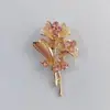 Broche Pequeño de Aleación con Pedrería Transfronterizo, Accesorio para Ramillete, Pin de Moda Versátil, en Stock del Fabricante