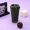 Fábrica de Origen Transfronterizo Gran Capacidad 16oz Vaso de Plástico para Café Material PP Creativo Compacto Portátil de una Sola Capa para Beber Directamente