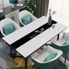 Toalha de Mesa de Couro Impermeável e à Prova de Óleo Anti-Queimadura e Resistente ao Desgaste Doméstica Descartável Base para Mesa de Centro Isolada Estilo Escandinavo