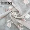 Tecido com Bordado de Tulipa em Gradiente, Estilo Chinês Tradicional Qipao, Tecido para Vestido Formal Feminino Atacado