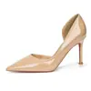 Zapatos de Tacón Alto con Corte Lateral y Punta Fina para Mujer, Estilo Francés, Suela Roja, Tacones Finos, Adecuados para Otoño e Invierno, Boca Baja, Sexy y Elegantes, Versátiles, Lujo Ligero, Sensación de Alta Gama