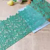 18cm Verde Grama Solúvel em Água Renda Bordada de Poliéster Cortina Toalha de Mesa Saia Material de Decoração DIY