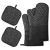 Luvas Térmicas para Micro-ondas de Cozinha, Antiderrapantes, Resistentes a Altas Temperaturas, Luvas de Silicone para Forno para Churrasco e Assar, Conjunto de Quatro Peças, Metabo