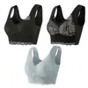 Comércio Exterior Moda Íntima Feminina Plus Size Renda Sutiã com Bojo Fixo Combinação de 3 Peças Cinta para Seios Amazon Aliexpress Transfronteiriço