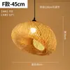 [Transfronterizo] Tienda de Arte Alojamiento Estilo Chino Lámpara Colgante de Arte de Bambú Tejido de Bambú Comercial Personalizada Creativa Restaurante Sala de Té Estilo Japonés