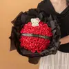 Flor eterna rosa KT para namorada ou melhor amiga, Flor de sabão artificial KKitty, presente de alto padrão para o Dia dos Professores, presente de aniversário