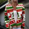Nuevo cárdigan suéter navideño floral transfronterizo europeo y americano para Amazon, AliExpress y tiendas independientes, versátil y elegante