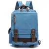 Venta Directa de Fábrica Mochila de Lona Retro de Gran Capacidad Unisex Bolsa Casual para Viajero Mochila de Lona para Exteriores