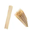 Fabricante de Brochetas Desechables de Bambú Tenedor Retráctil Tenedor Grande de Doble Punta en Forma de U Palillo de Bambú para Cócteles 3.5x25