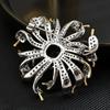 Broche de flor de crisantemo para mujer de alta gama 2023, alta definición, zafiro, pasador de moda, corsage de temperamento elegante