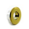 Tapa decorativa para rebosadero de lavabo de cobre completo, orificio de rebosadero de lavabo, accesorios de lavabo de cerámica, anillo de rebosadero, cobre completo, cromado