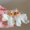 Pendientes Super Hada Flor Amarilla Estilo Vacaciones para Mujeres 2026 Nuevos Pendientes de Viaje a la Costa Personalidad Nicho Pendientes Exagerados