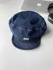 Corea del Sur 23SS nicho nuevo gorra plana de mezclilla con visera femenina retro callejera circunferencia de cabeza grande ajustable gorra de pintor masculina