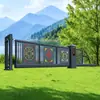 Acero Galvanizado Puerta Colgante Corredera Puerta Corredera Patio Fábrica Puerta de Inducción Puerta Telescópica Eléctrica Fabricante Puerta de Aleación de Aluminio