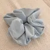 Goma para el pelo fruncida de color liso estilo coreano con un toque de alta gama, Cuerda para el pelo de colores brillantes de verano, Cuerda para coleta de pelo, Accesorio para el pelo versátil