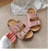 Chanclas Retro de Suela Gruesa para el Verano 2025 Nuevos Zapatos Birkenstock Súper Populares con Falda Sandalias de Playa para Mujer