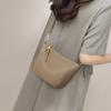 Nova Bolsa de Mão de Couro Feminina 2026, Pequena Bolsa Dumpling, Bolsa Versátil para Celular de Ombro, Bolsa Transversal