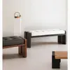 Banco Minimalista Italiano de Madera Maciza Banco al Pie de la Cama para Dormitorio Banco de Diseñador Banco Sofá para Sala de Estar Banco para Cambiar Zapatos Banco
