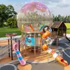 Gran conjunto de toboganes para exteriores para jardines de infancia, equipos de juegos infantiles y atracciones al aire libre para zonas residenciales