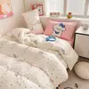 Colección nueva 2026: juego de cuatro fundas de almohada de algodón lavado, tamaño extragrande, en una combinación de colores mixtos