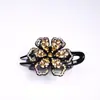 Nova Presilha de Cabelo Flor de Strass Atacado Feminina Três Dentes Grampo Grande Presilha de Bico de Pato Moda Acessórios de Cabelo