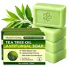 [Paquete de Tres] Jabón de Aceite Esencial de Árbol de Té Jabón Limpiador Antibacteriano Limpiador Facial Hidratante Jabón Artesanal Jabón Facial de Árbol de Té Transfronterizo