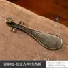 Novo suporte para incenso de liga Zen com fio de folha de bambu, um suporte para incenso de barco plano de uma folha, suporte para incenso deitado, ornamentos criativos para casa, cerimônia do chá