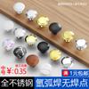 Simples Moderno Furo Único Aço Inoxidável Cogumelo Handle Cabinet Handle Guarda-roupa Maçaneta da Porta Gaveta Redonda Pequena
