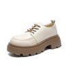 Mocasines Zhr para Mujer Primavera y Otoño 2025 Nuevos Elegantes Casuales Versátiles Simples Estilo Universitario Zapatos de Suela Gruesa