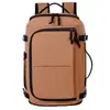 Mochila masculina para viagens de negócios, viagens e uso diário; possui um compartimento separado para sapatos e é adequado para o trajeto diário