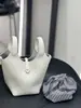 Bolsa Cesta Estilo Novo em Couro Bovino de Primeira Camada, Bolsa Grande para Mãe e Filha em Couro Bovino Macio, Bolsa de Mão, Bolsa Transversal de Ombro Único para Mulheres
