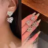 Aguja de plata 925, diseño de nicho, aretes de puesto de mercado nocturno, fuente mayorista, aretes de moda estilo coreano, aretes populares