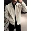 Chaqueta Ejecutiva Estilo Americano Hombro Derecho para Hombre, Impermeable Corto de Tres Pruebas para Deportes al Aire Libre de Otoño con Marca de Moda y Cuello Estructurado