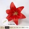Cabeça de flor de lírio artificial 3D realista, acessório de cabelo Hanfu, materiais para artesanato DIY, adereço para foto de casamento, guirlanda de flores, arranjo floral