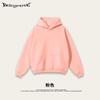 Sudadera con capucha para hombre, estilo americano moderno, casual, resistente, engrosada de forro polar, otoño/invierno 2026, corte holgado, talla grande, manga larga para hombre