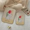 Espejo plegable retro de rosa estilo Ins, espejo de escritorio para maquillaje para dormitorio de estudiante, uso doméstico, viajes, espejo de tocador portátil para mujer