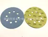 Disco de lija de 5 pulgadas con 8 agujeros y parte posterior de terciopelo rojo, papel de lija flocado para pulido con aire, papel de lija flocado, comercio electrónico transfronterizo, fabricantes de Amazon