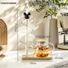 Porta-copos de mesa fofo do Mickey com bandeja de drenagem para copos de água, xícaras de café, conjuntos de chá e pequenos porta-copos
