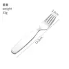 Juego de Cubiertos de Acero Inoxidable 316 para Niños Dos Piezas Tenedor y Cuchara para Uso Doméstico Comer Bebé Lindo Postre Cuchara para Sopa