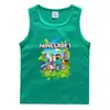 Chal de Verano 2026 para Niños Estilo Coreano Algodón Casual Camiseta Interior Absorbente de Sudor Color Sólido Dulce Sin Mangas Sudadera para Niños